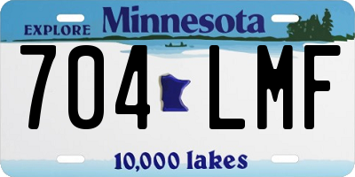 MN license plate 704LMF