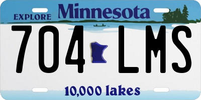 MN license plate 704LMS