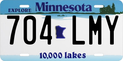 MN license plate 704LMY