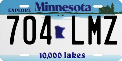 MN license plate 704LMZ