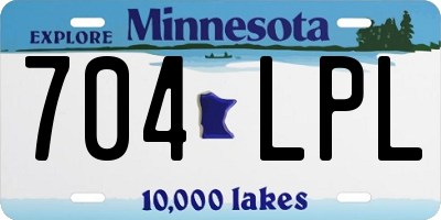 MN license plate 704LPL