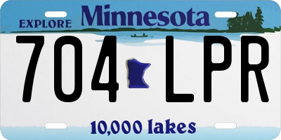 MN license plate 704LPR