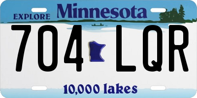 MN license plate 704LQR