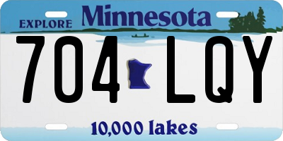 MN license plate 704LQY