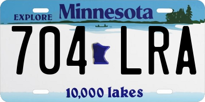 MN license plate 704LRA