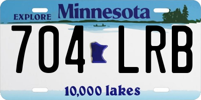 MN license plate 704LRB