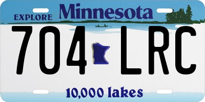 MN license plate 704LRC
