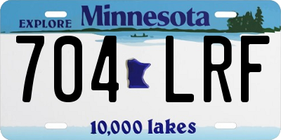 MN license plate 704LRF