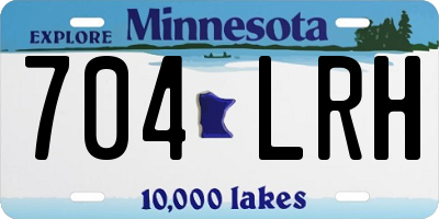 MN license plate 704LRH
