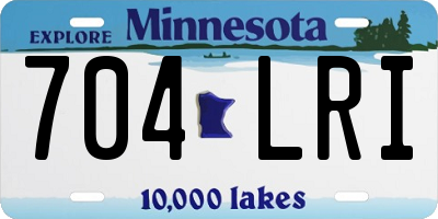 MN license plate 704LRI