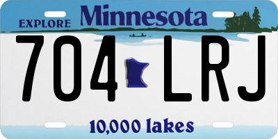 MN license plate 704LRJ