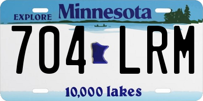 MN license plate 704LRM