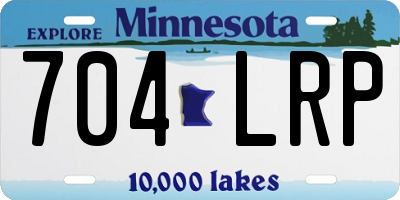 MN license plate 704LRP