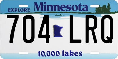 MN license plate 704LRQ