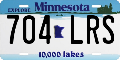 MN license plate 704LRS