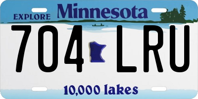 MN license plate 704LRU