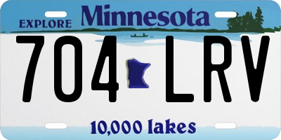 MN license plate 704LRV