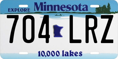 MN license plate 704LRZ