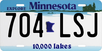 MN license plate 704LSJ