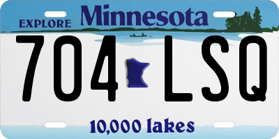 MN license plate 704LSQ