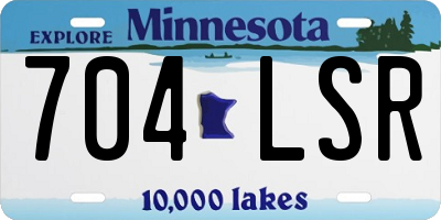 MN license plate 704LSR