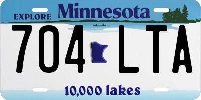 MN license plate 704LTA