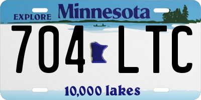 MN license plate 704LTC