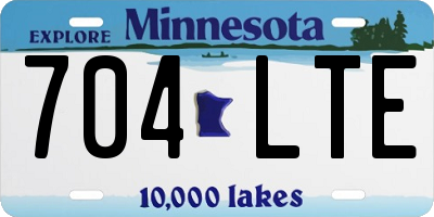 MN license plate 704LTE