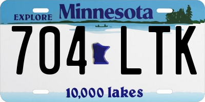 MN license plate 704LTK