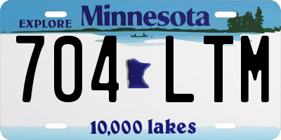 MN license plate 704LTM