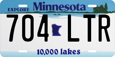 MN license plate 704LTR