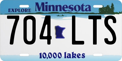 MN license plate 704LTS