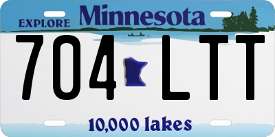 MN license plate 704LTT