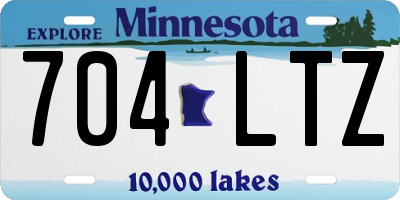 MN license plate 704LTZ