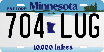 MN license plate 704LUG