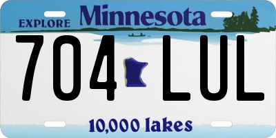 MN license plate 704LUL