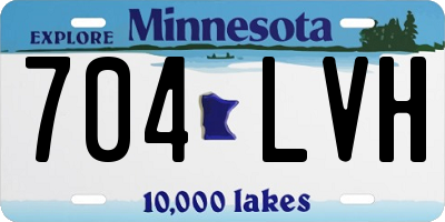 MN license plate 704LVH