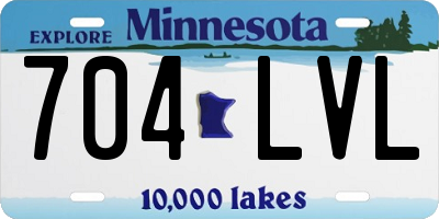 MN license plate 704LVL