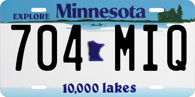 MN license plate 704MIQ