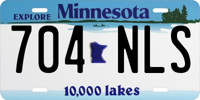 MN license plate 704NLS