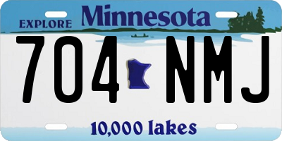 MN license plate 704NMJ