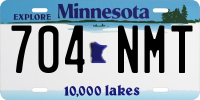 MN license plate 704NMT