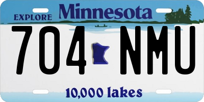MN license plate 704NMU