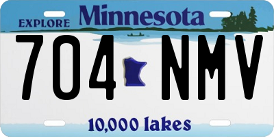 MN license plate 704NMV