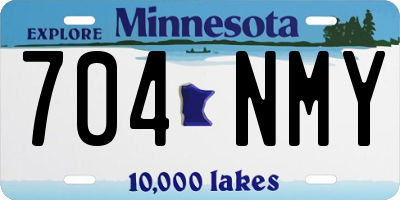 MN license plate 704NMY