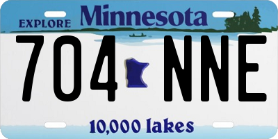 MN license plate 704NNE