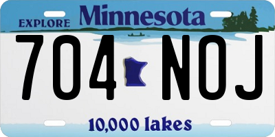 MN license plate 704NOJ