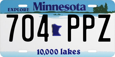 MN license plate 704PPZ