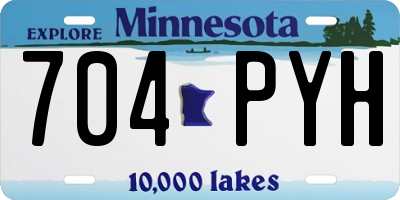 MN license plate 704PYH
