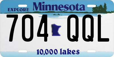 MN license plate 704QQL